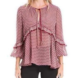 Max studio bubble sleeve blouse